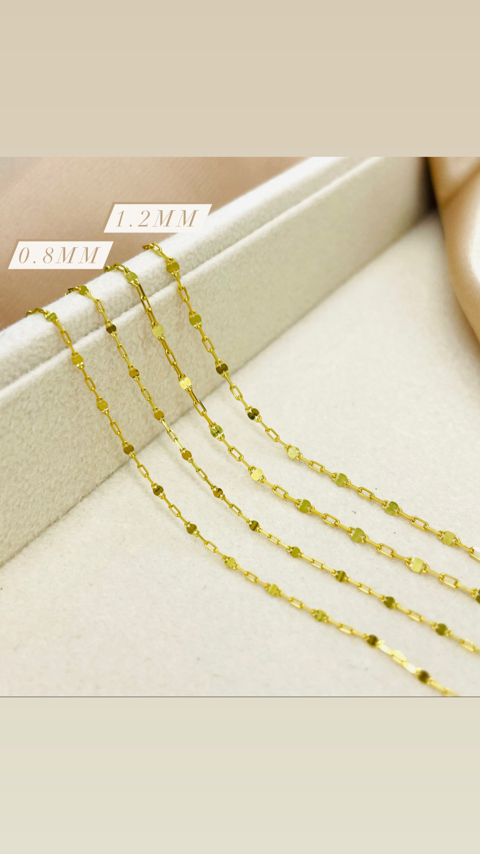 Solid 14K Gold Paperclip Necklace Dainty 14K Paperclip Etsy Australia