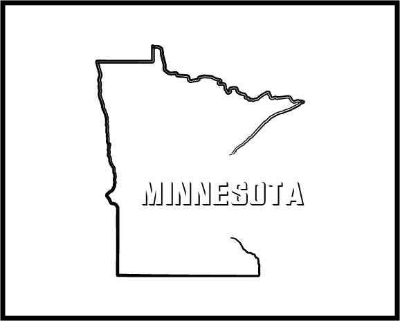 Printable Minnesota State Art Print 11x17 | Etsy