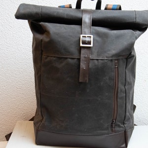 oilskin backpack
