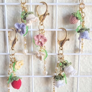 Micro porte-clés au crochet (avec breloques au crochet personnalisables !)