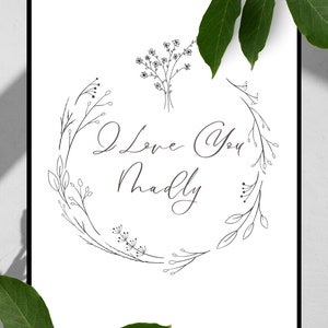 I Love You Madly Digital Download Print