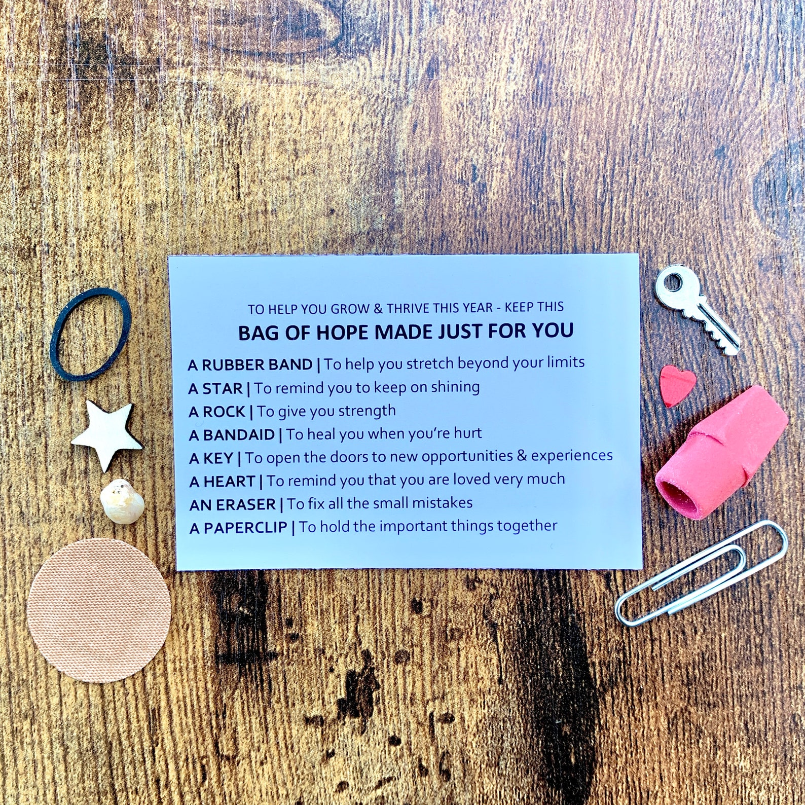 Bag of Hope Knapsack of Hope Teacher Staff Appreciation Etsy