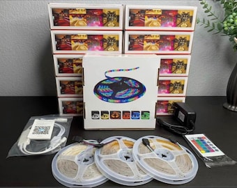 Smart LED Strip Lights 50 FT/15M WiFi LED Lights Work with Alexa and Google Assistant (Waterproof)