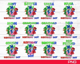 Download Pj Masks Birthday Svg Etsy