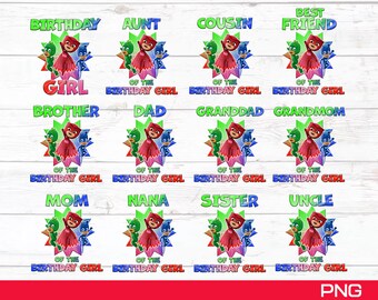 Download Pj Masks Birthday Svg Etsy