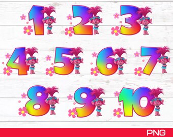 Download Trolls Birthday Svg Etsy