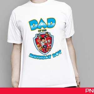 paw patrol birthday shirt svg file