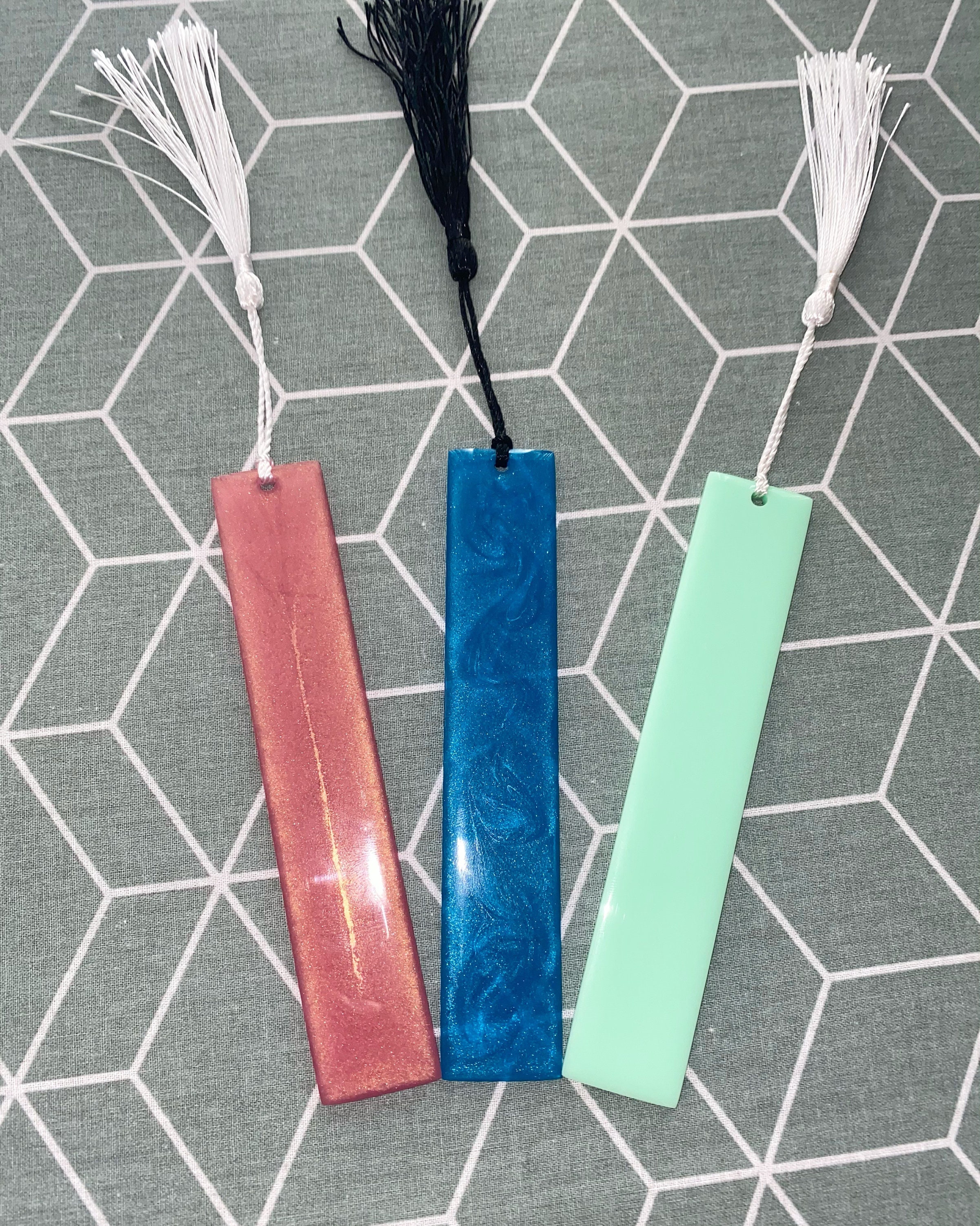 Resin Bookmarks Various Colours Etsy