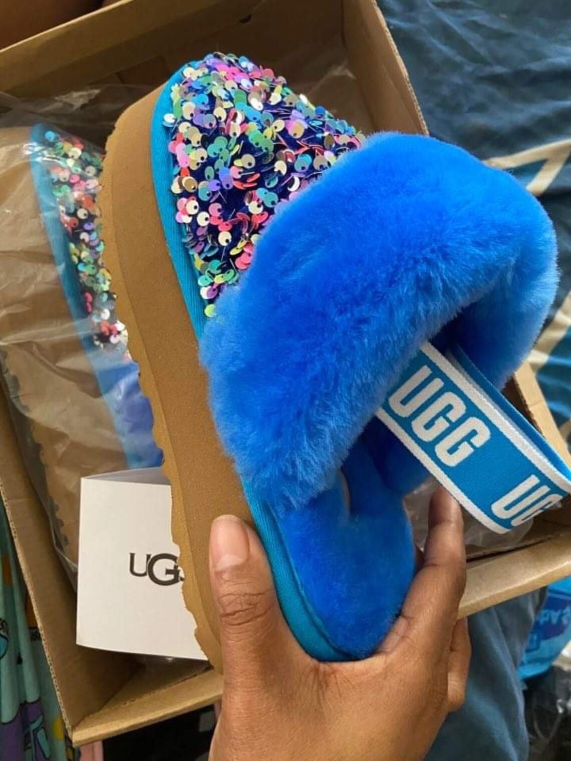 ugg sequin slides