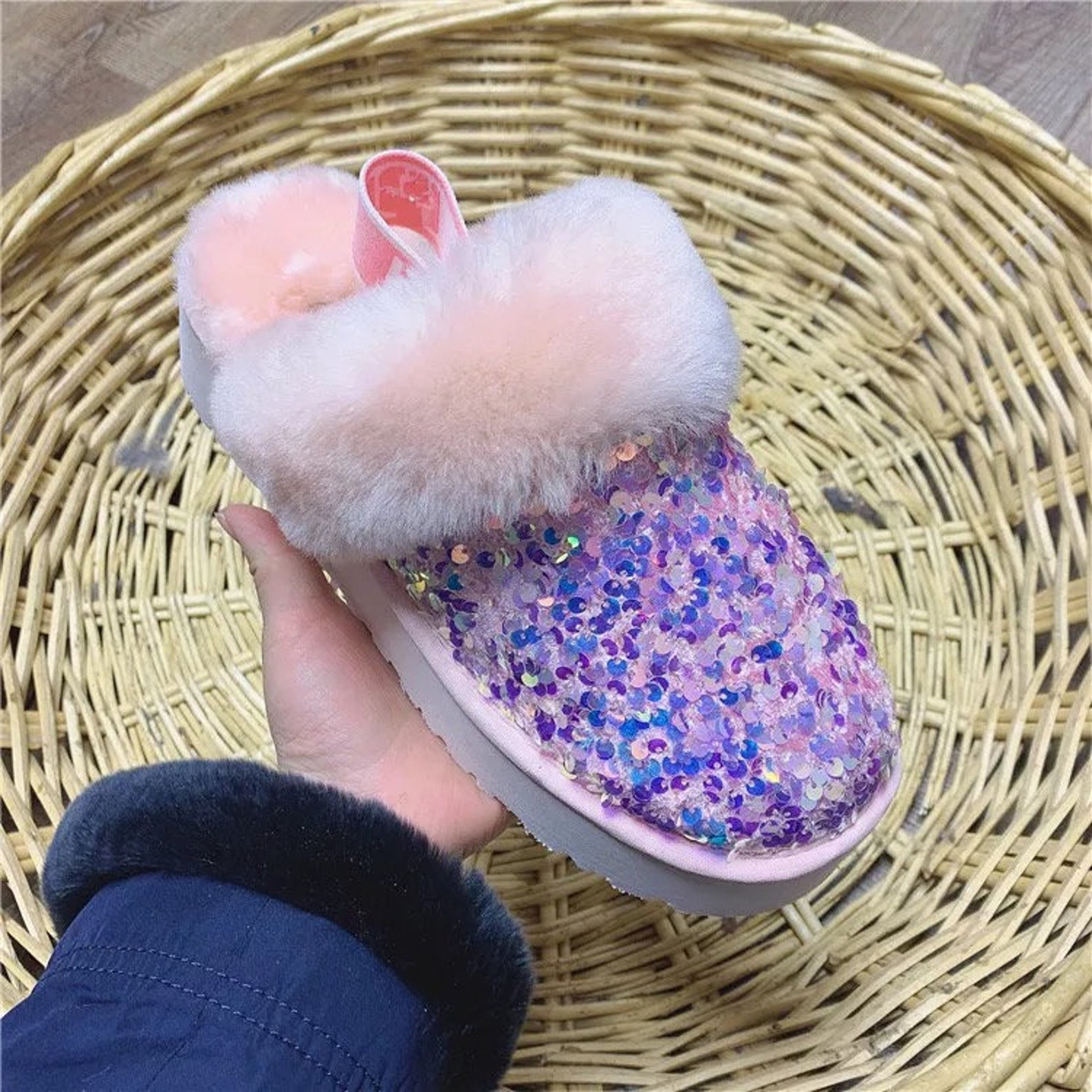 ugg sequin slides