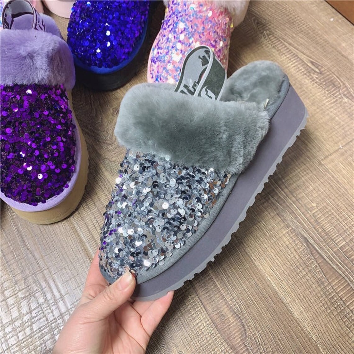 ugg sequin slides