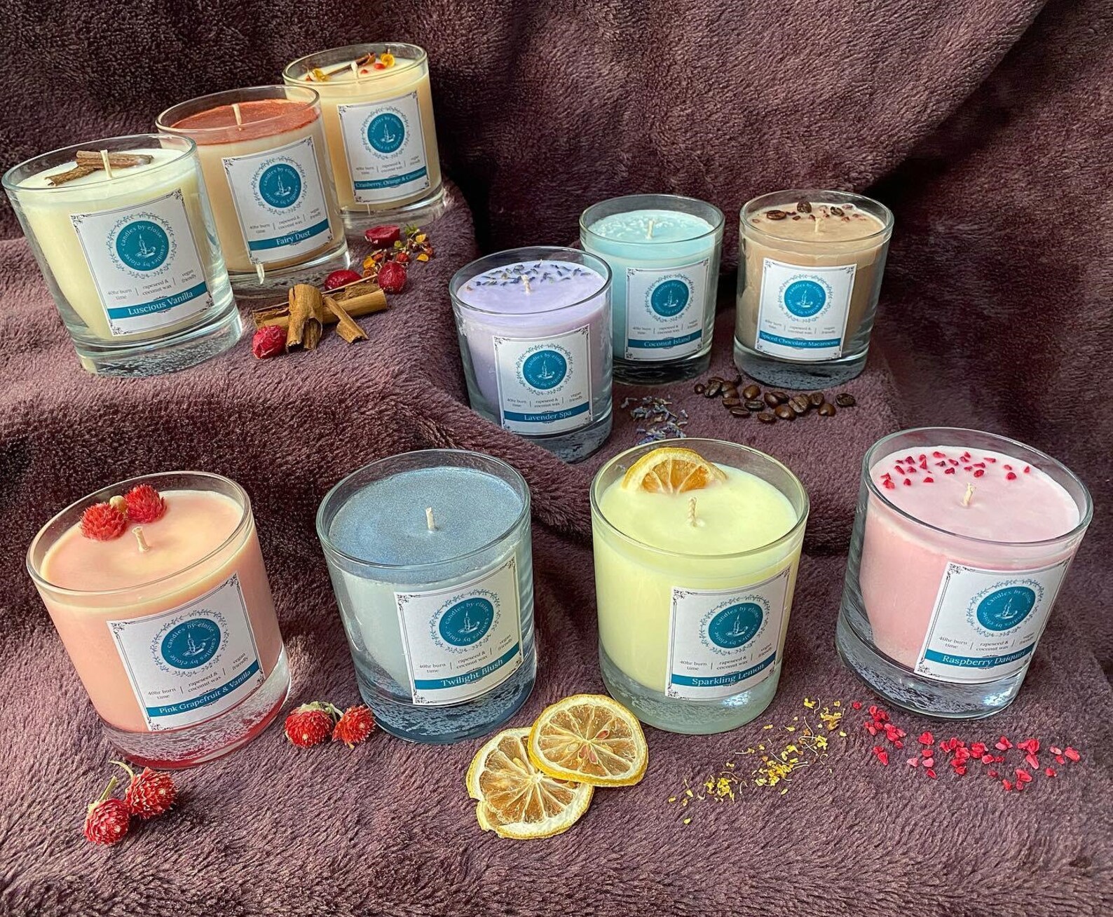 Hand Poured Vegetable Wax Candles 300ml 11 Amazing Scents Etsy