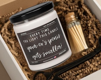 Breakup Candle,Divorce Gift,Narcissist,Gift for Best Friend,Funny Divorce,Cheer Up Gift,Funny Gifts,Breakup Care Package,Breakup Gift Set
