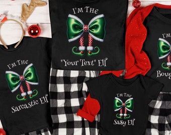 I'm the Elf Family Christmas Matching Shirt,Christmas Matching Shirt,Elf Shirts,Matching Group Shirt,Funny Christmas,Custom Christmas Shirts
