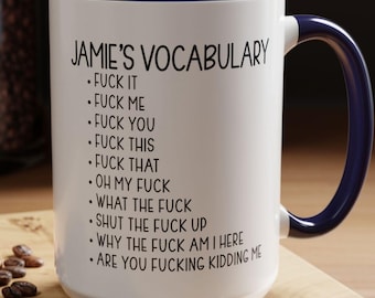 Funny Coworker Mug,Personalized Coworker Mug,Fun Gifts for Coworkers,Friends,Boss,Nurse,Teacher,Fuck Personalized Mug,Holiday Gift