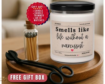 Breakup Candle,Divorce Gift,Narcissist,Gift for Best Friend,Funny Divorce,Cheer Up Gift,Funny Gifts,Breakup Care Package,Breakup Gift Set