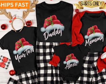 Matching Family Christmas Shirts,Family Christmas Shirt,Matching Christmas Tees,Custom Christmas Tee,Personalized Name Christmas Family Tees