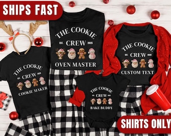 Cookie Crew Christmas Shirt,Family Christmas Baking Shirt,Cookie Baking Shirts,Cookie Mom Shirt,Matching Family Holiday Shirt,Christmas 2025