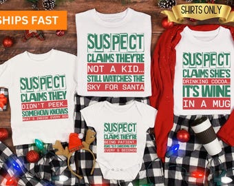 50 Quotes Funny Family Christmas Shirts,Group Matching Christmas Northpole Correctional Shirt,Custom Family Holiday Party Work Tee 2025