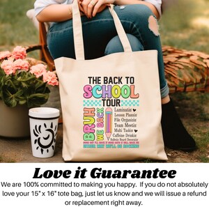 Teacher Tote Bag, Back to School Teacher Tote Bag, Teacher Appreciation ...