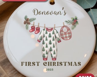 Personalized Baby's First Christmas Ornament,Christmas Gifts For Baby,First Christmas Decoration,Xmas Gifts for Baby,My First Christmas 2026