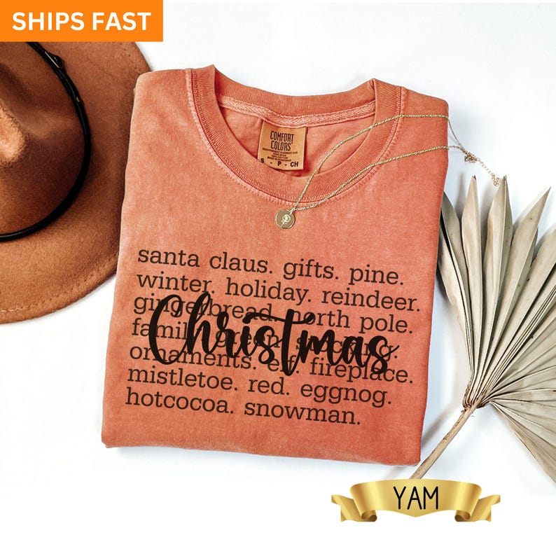 Christmas Words Shirt,christmas Definition Colors