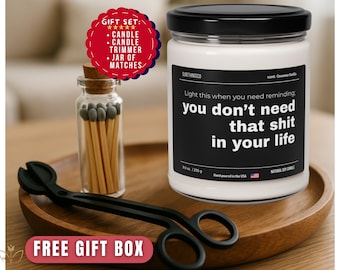 Breakup Candle,Divorce Gift,Narcissist,Gift for Best Friend,Funny Divorce,Cheer Up Gift,Funny Gifts,Breakup Care Package,Breakup Gift Set
