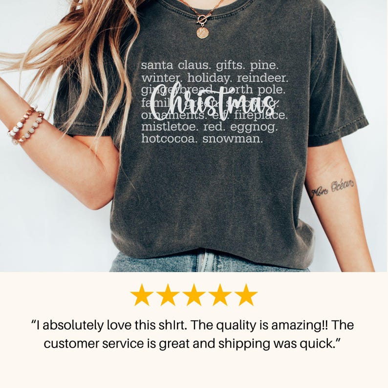 Christmas Words Shirt,christmas Definition Colors