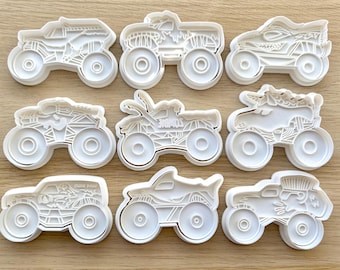 Monster truck cookie cutters