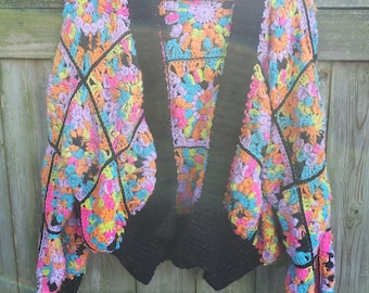 Gehaakt vest M/L