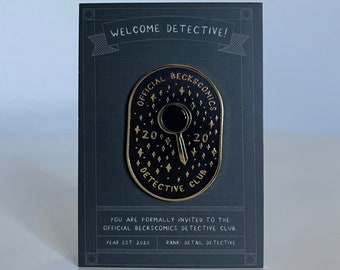 Beckscomics Detective Club Pin