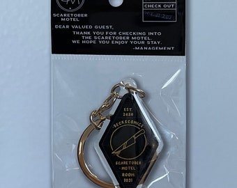 Scaretober Motel Keychain
