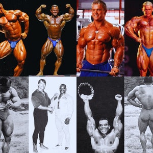 Photo Collage. Bodybuilding. Photos of the 10 Best Bodybuilders on the ...