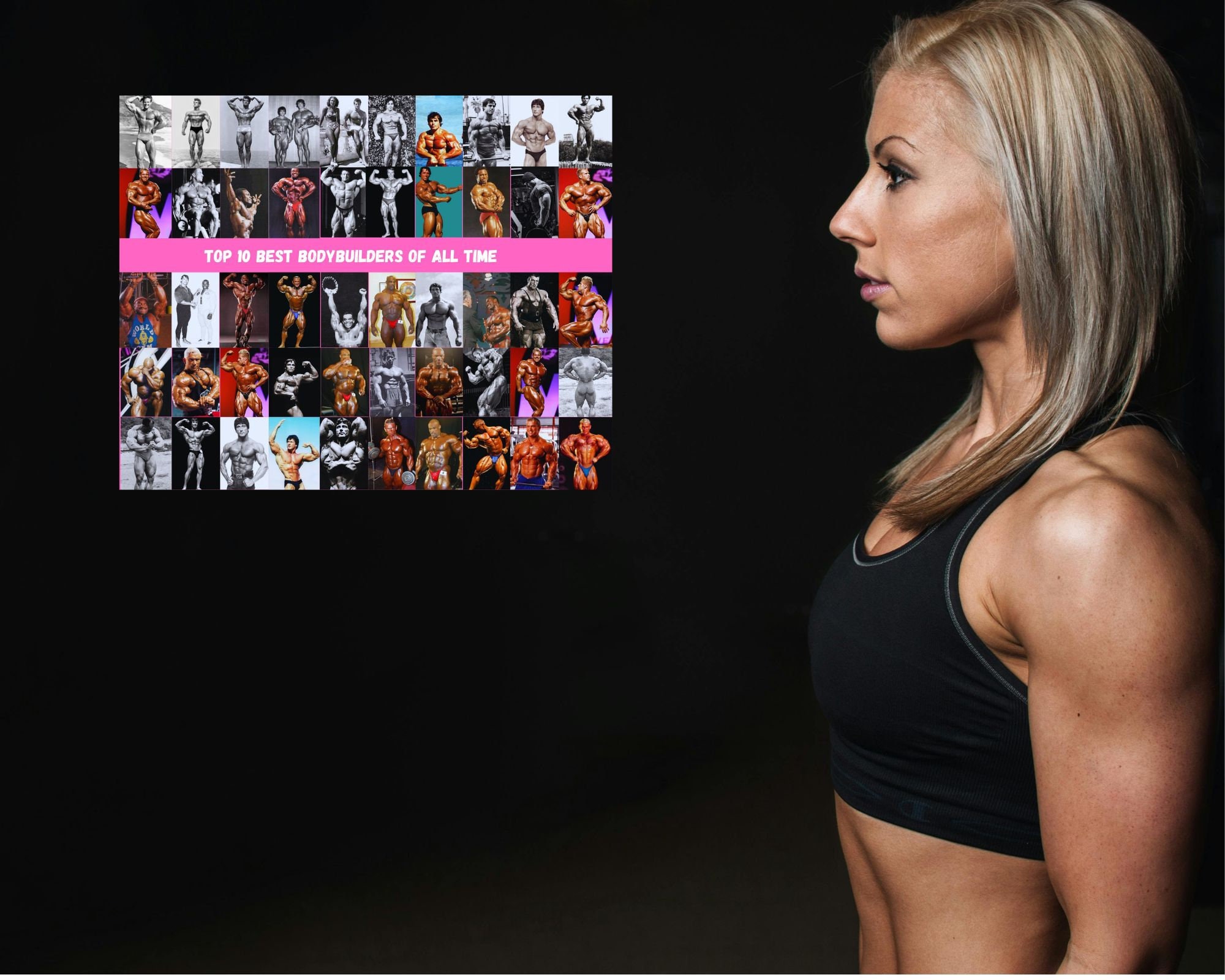 Photo Collage. Bodybuilding. Photos of the 10 Best Bodybuilders on the ...