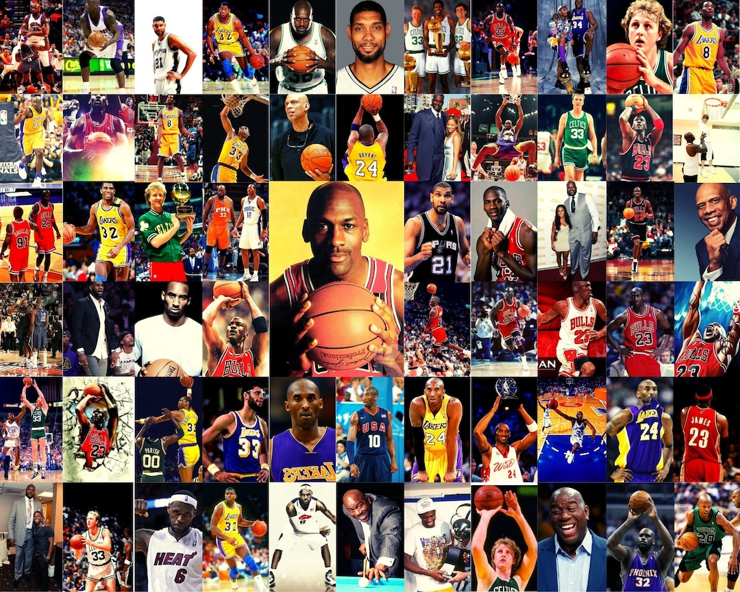 Aesthetic Wall Collage Kit, Basketball Legends Player, Sports Decor for