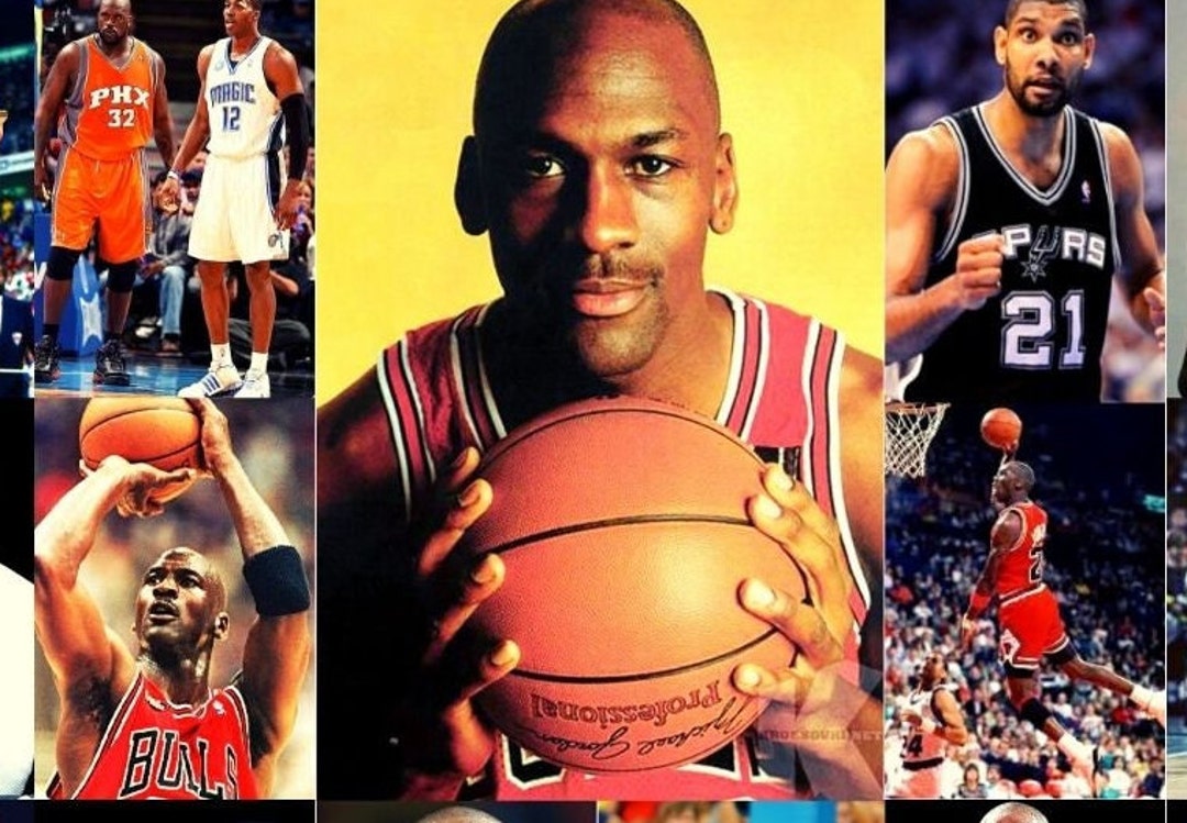 Basketball Legends People Made Basketball Popular. This Photo Collage