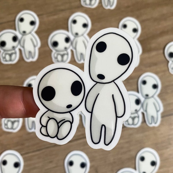 Glow in the Dark Kodama Ghosts Sticker