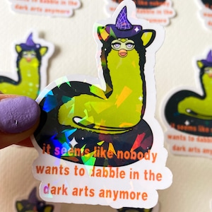 Dark Arts Long Furby Holographic Sticker