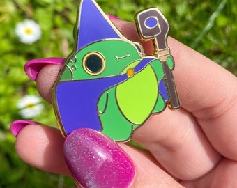 Kraftvoller Zauberer Frosch Hard Enamel Pin