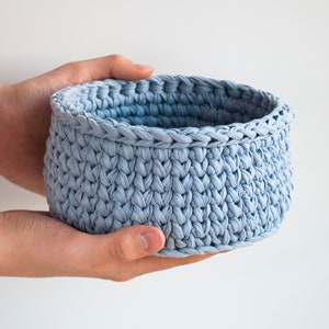 Cesta de almacenamiento medio azul almacenamiento de | Etsy