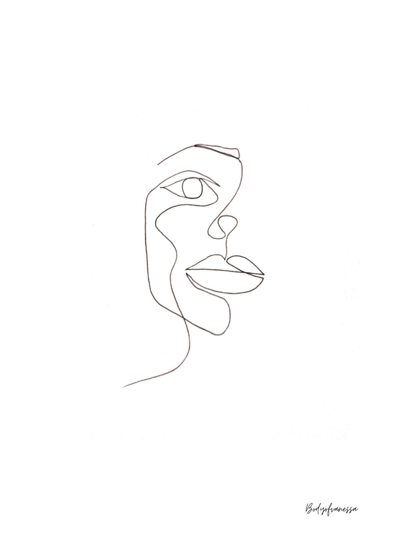 Line art print home decor art Etsy