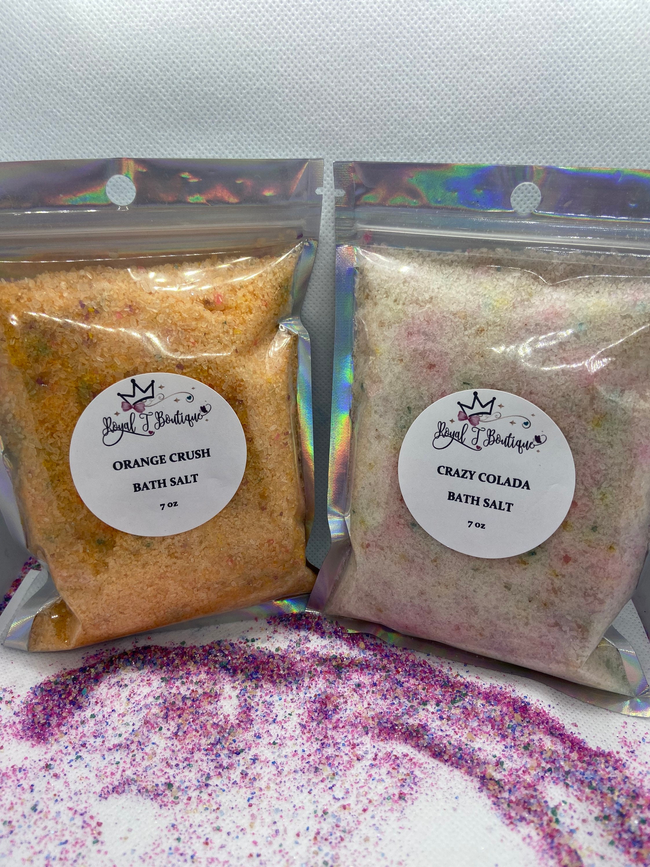 NEW 10 OZ Bath Salt Many Scents Colors Self Etsy
