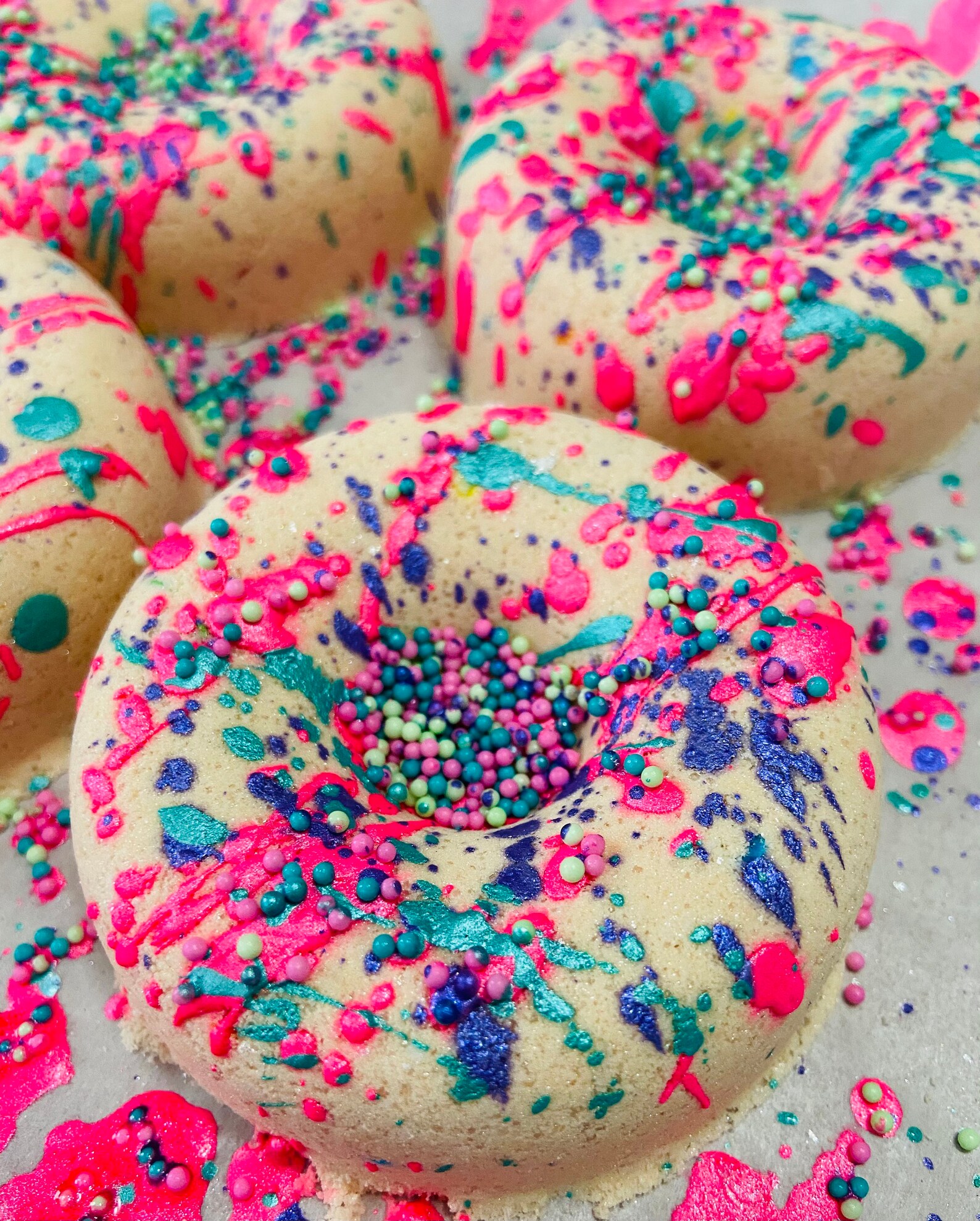 NEW Vanilla Buttercream Cake Donut with Buttercream Icing Etsy