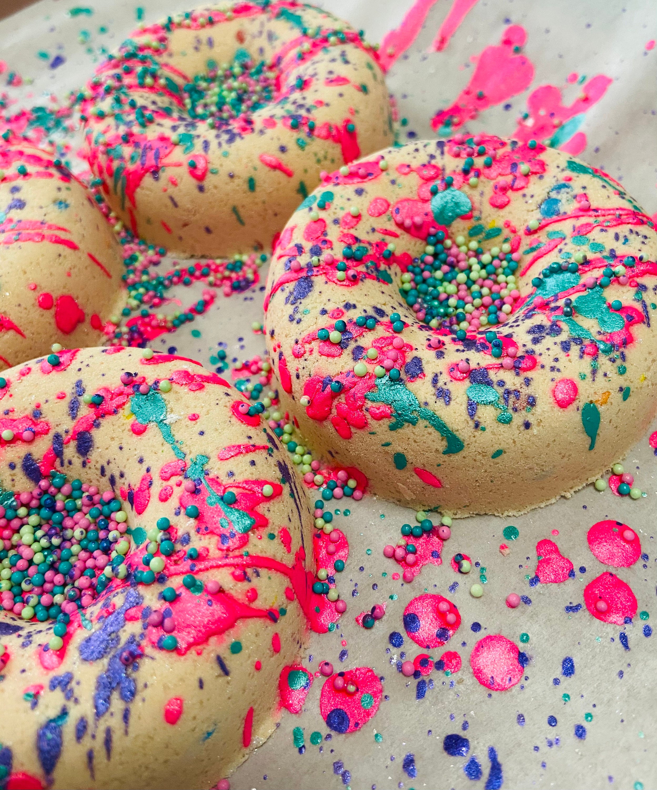 NEW Vanilla Buttercream Cake Donut with Buttercream Icing Etsy