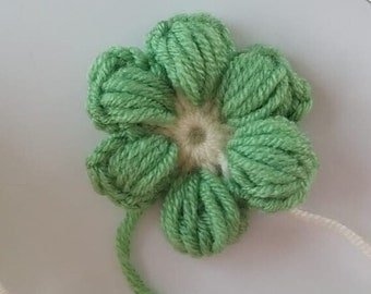 CROCHET 3D FLOWER step by step pattern guide beginner friendly