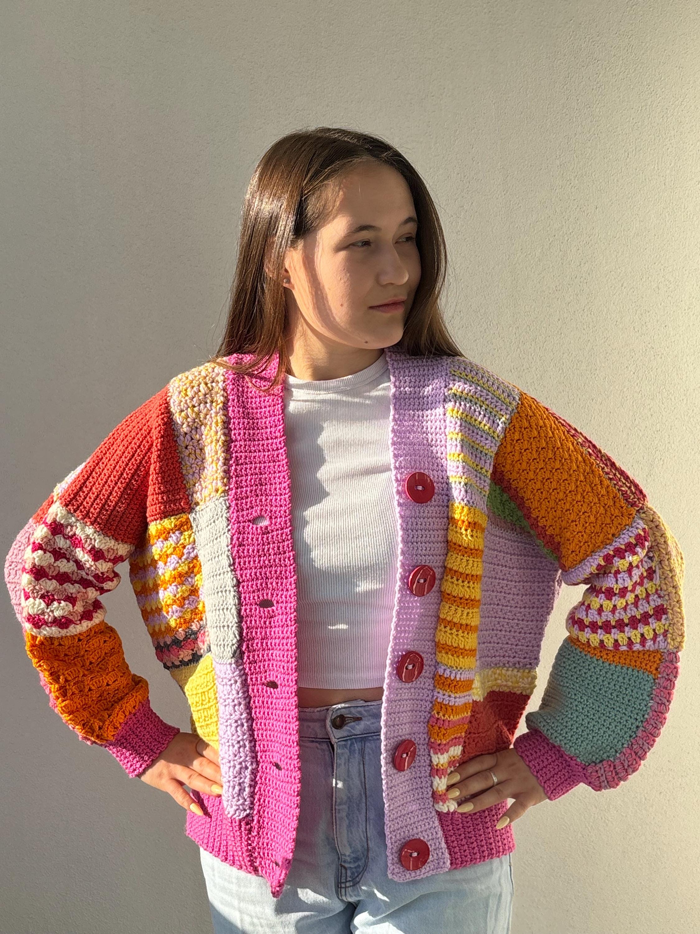 Jw Anderson Harry Styles Cardigan Pattern Pdf Crochet Patchwork