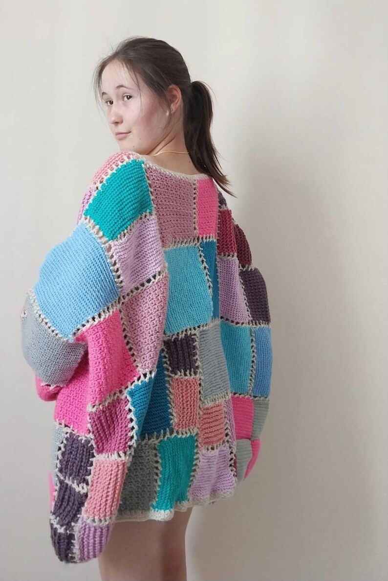 CROCHET CARDIGAN HANDKNIT Unique Design Handmade - Etsy