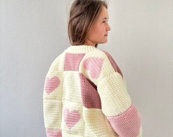 TUTORIAL HEART CARDIGAN Schritt-für-Schritt-Anleitung für Anfänger