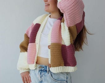 leinwande Mama's Patchwork Cardigan ブラウン leinwande Mama´s Patchwork Cardigan
