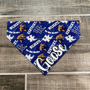 Wildcats  Personalized Dog Bandana, Over the Collar, University, Gift for pets, Cat Bandana, Slip on Bandana, Dog Scarf, Dog Collar, College